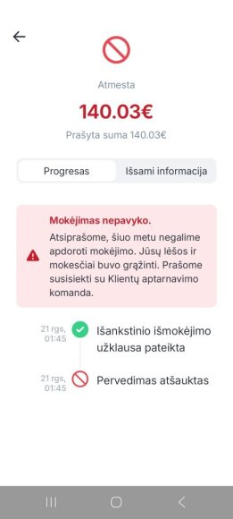 Ekrano nuotr./„Bolt“ programėlėje pamatė tokį vaizdą