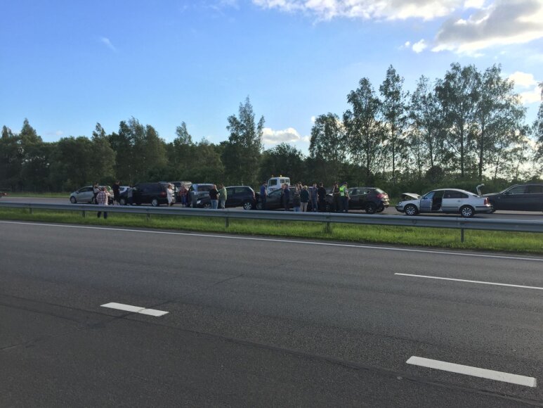 Irmanto Gelūno / BNS nuotr./Avarija autostradoje