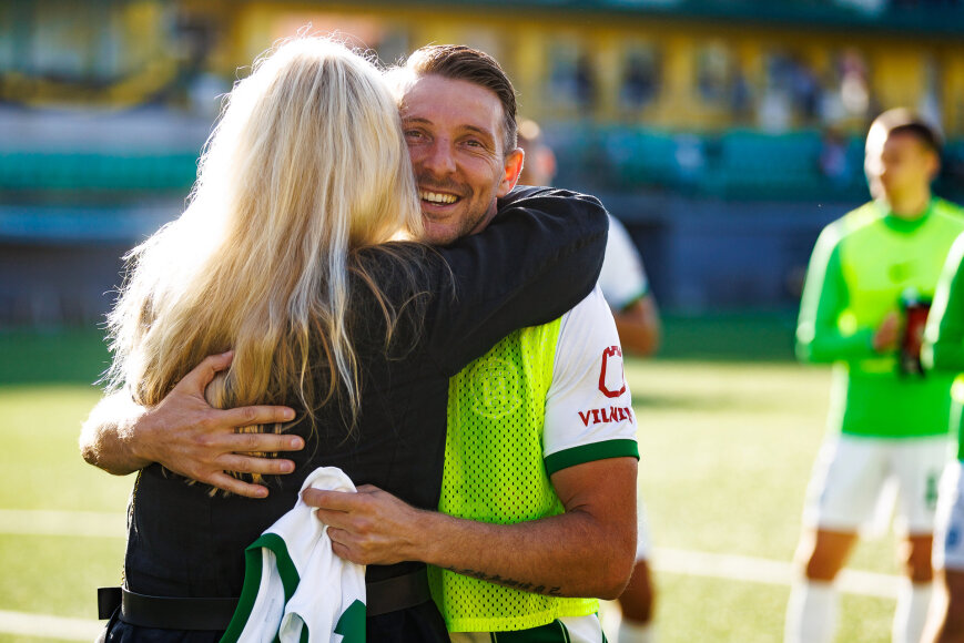 fkzalgiris.lt nuotr./Vilma Venslovaitienė ir Liviu Antalis