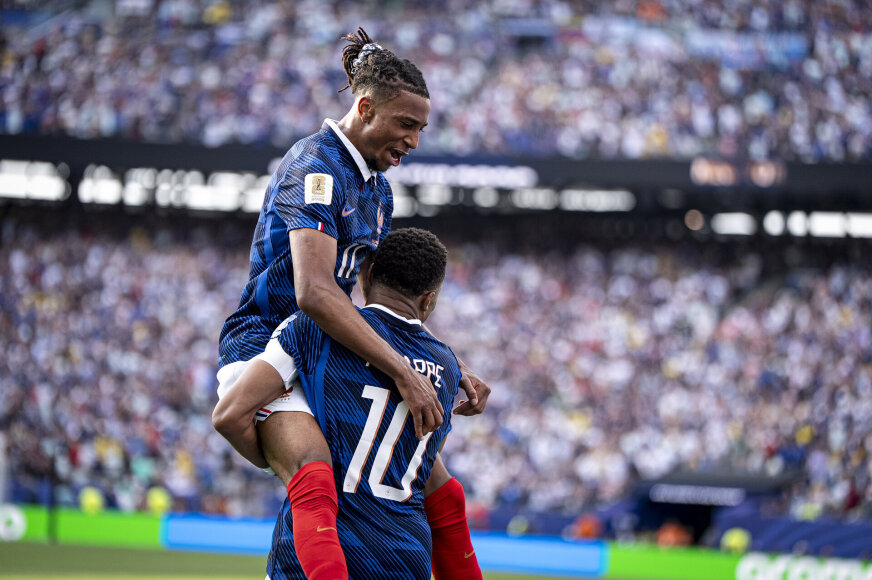 „Scanpix“ nuotr./Michaelas Olise, Kylianas Mbappe