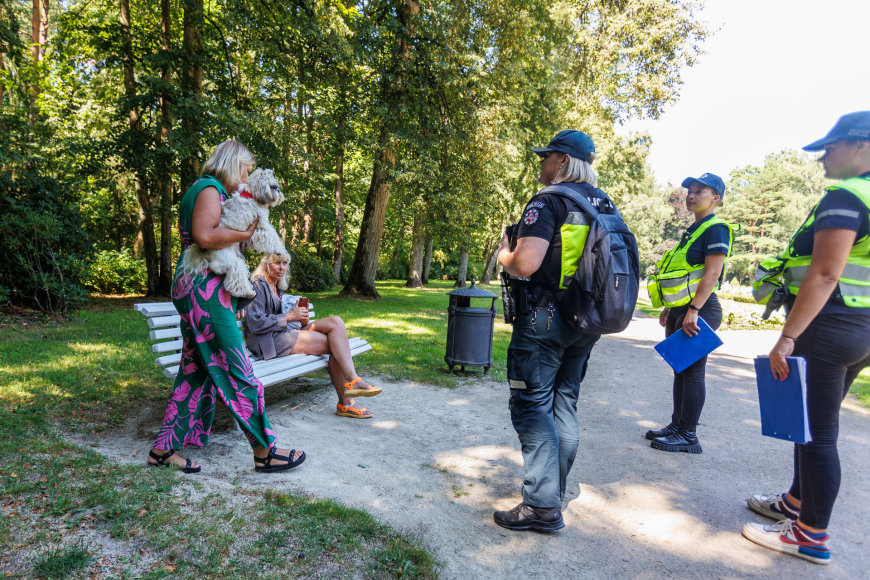 Eriko Ovčarenko / BNS nuotr./Patruliavimas Palangoje