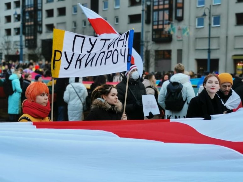 15min nuotr./Ukrainos palaikymo akcija Vilniuje