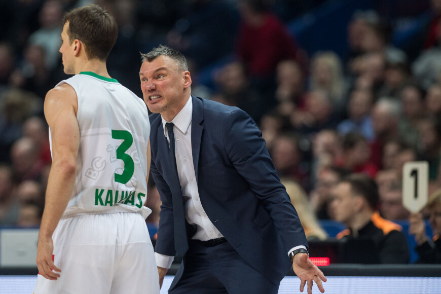 Alfredo Pliadžio nuotr./Kevinas Pangosas ir Šarūnas Jasikevičius