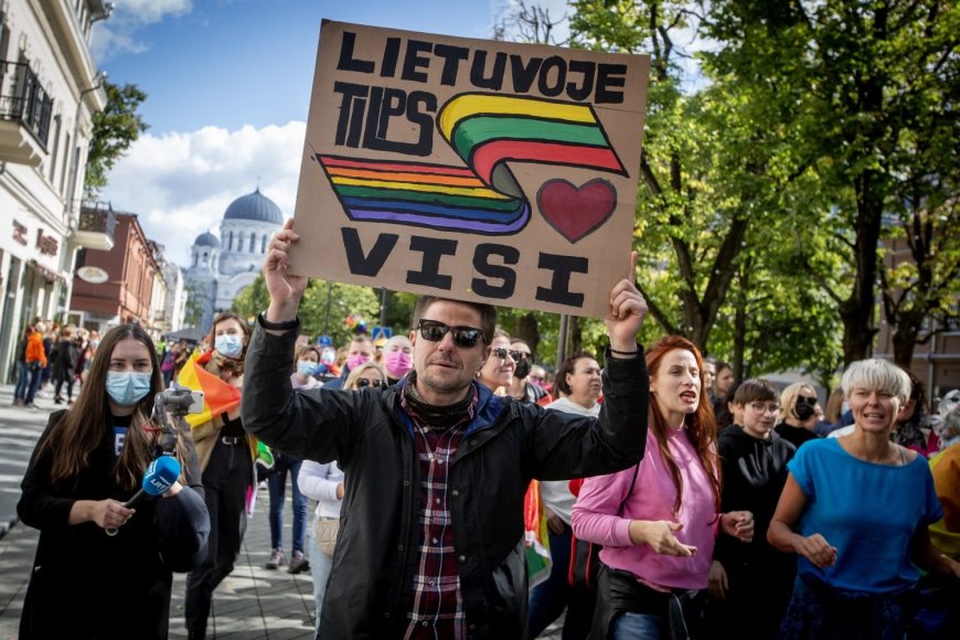 Vidmanto Balkūno / 15min nuotr./LGBT eitynės „Kaunas Pride“ 