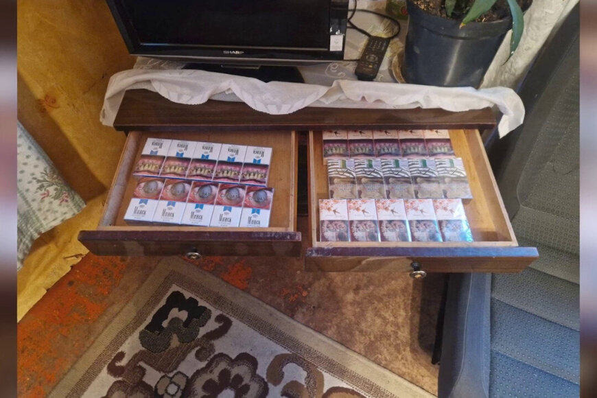 Lietuvos policijos nuotr./Išaiškinta dar viena kontrabandinių cigarečių platinimo grupuotė