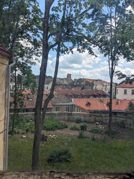 Ugniaus Antanavičiaus nuotr. /Vaizdas pro buvusio karmelitų vienuolyno Vilniuje langą