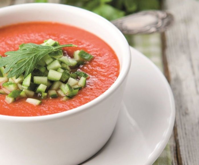 Šaltoji pomidorų sriuba „Gazpacho“