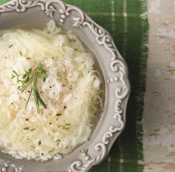 Šviežių kopūstų sriuba su ryžiais