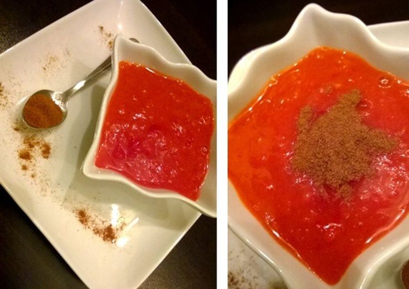 Aštrus paprikų - pomidorų padažas