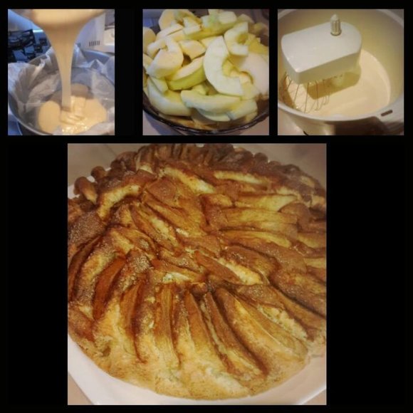 Burnoje tirpstantis obuolių pyragas