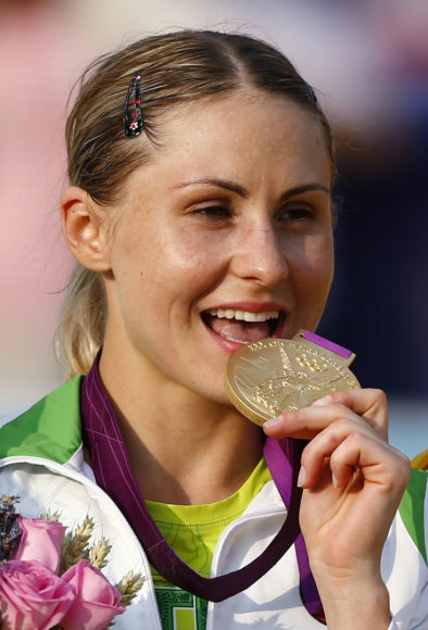 „Scanpix“ nuotr./L.Asadauskaitė yra laimėjusi 2 olimpinius medalius: auksą Londone ir sidabrą Tokijuje.