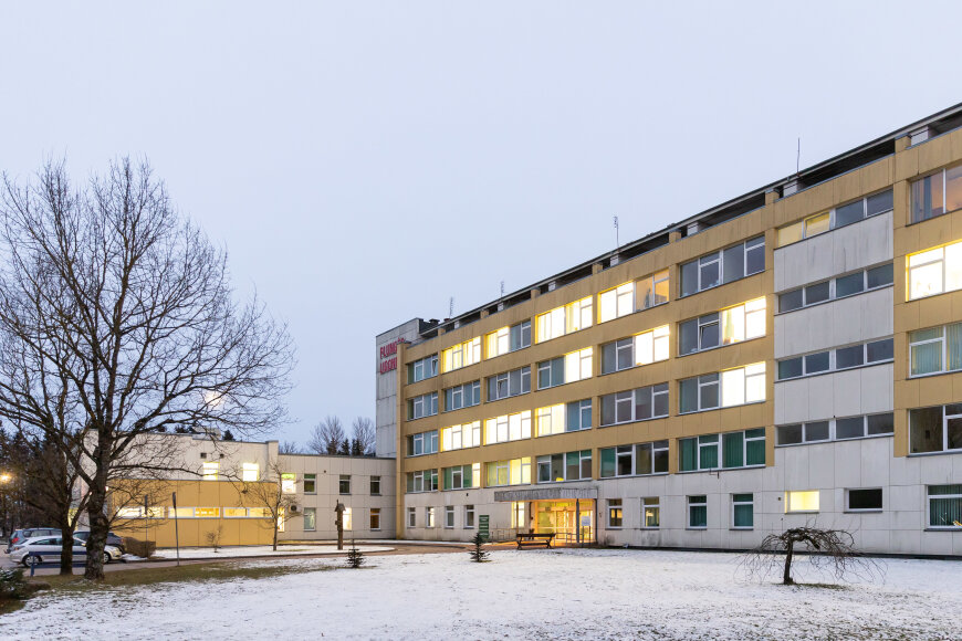 Žygimanto Gedvilos / BNS nuotr./Plungės ligoninė žiemą