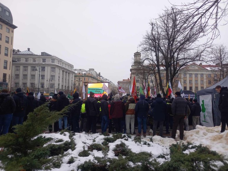 G.Kapsevičiaus nuotr./Ūkininkų protestas