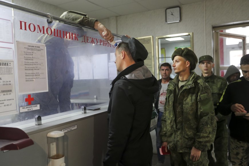 „Scanpix“/AP nuotr./Mobilizacija Rusijoje