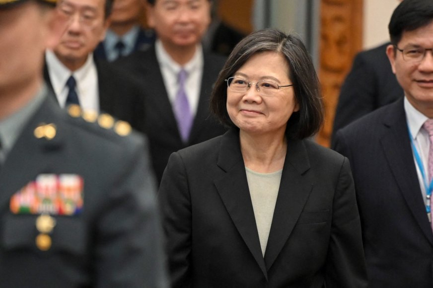 „AFP“/„Scanpix“/Taivano prezidentė Tsai Ing-wen