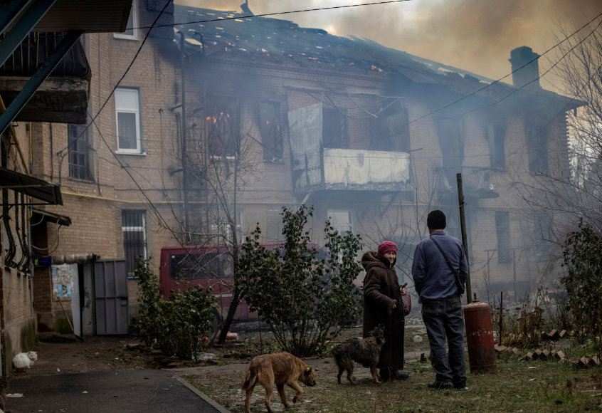 „Reuters“/„Scanpix“ nuotr./Karas Ukrainoje. Bachmutas