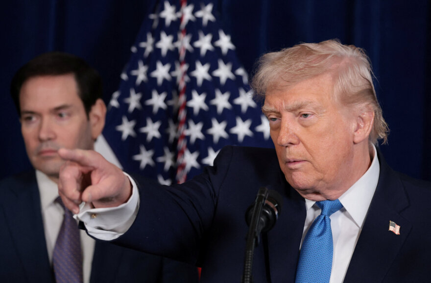 „Reuters“/„Scanpix“/Donaldas Trumpas, Marco Rubio