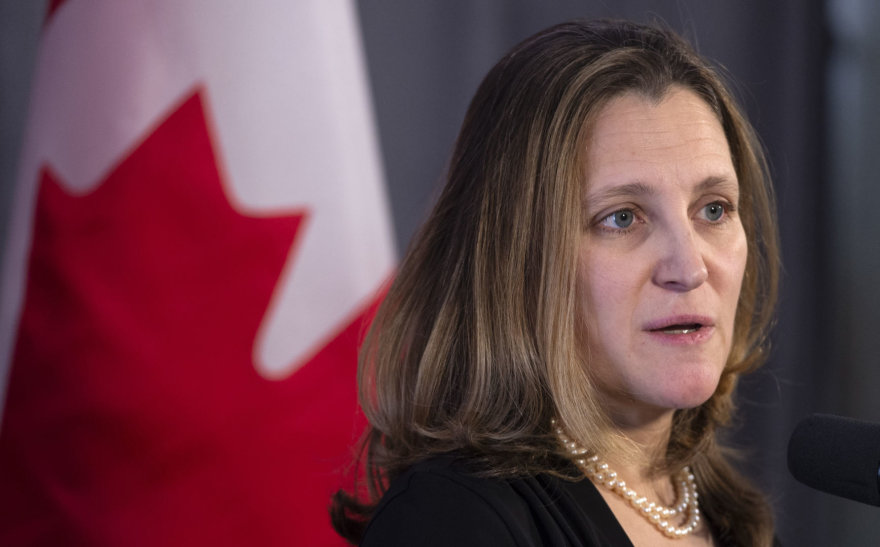 „Scanpix“/„PA Wire“/„Press Association Images“ nuotr./Kanados užsienio reikalų ministrė Chrystia Freeland