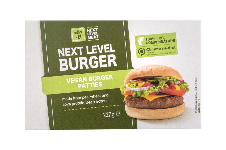 LIDL nuotr./NEXT LEVEL BURGER Veganiški mėsainių paplotėliai