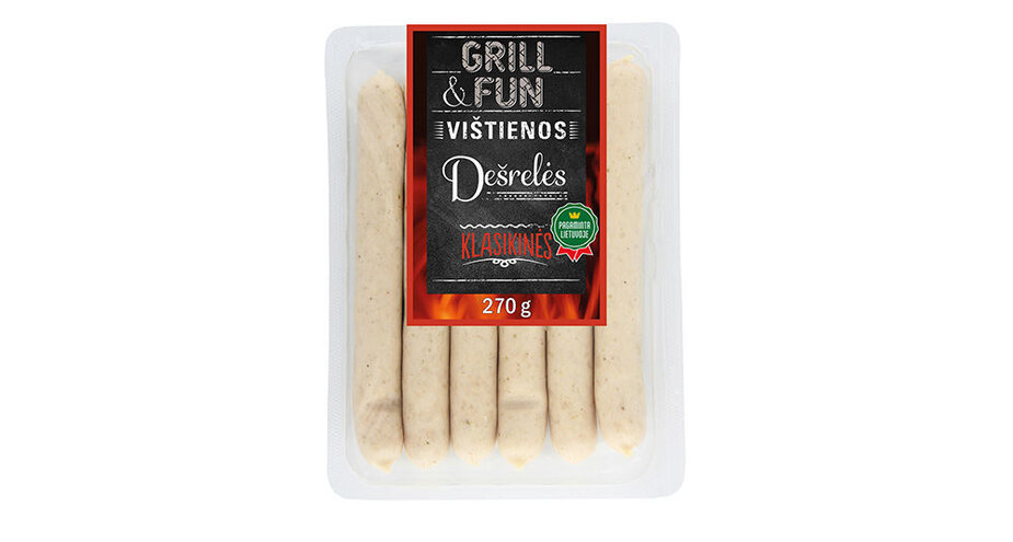 Partnerio nuotr./„GRILL&FUN“ virtos kepamosios vištienos dešrelės