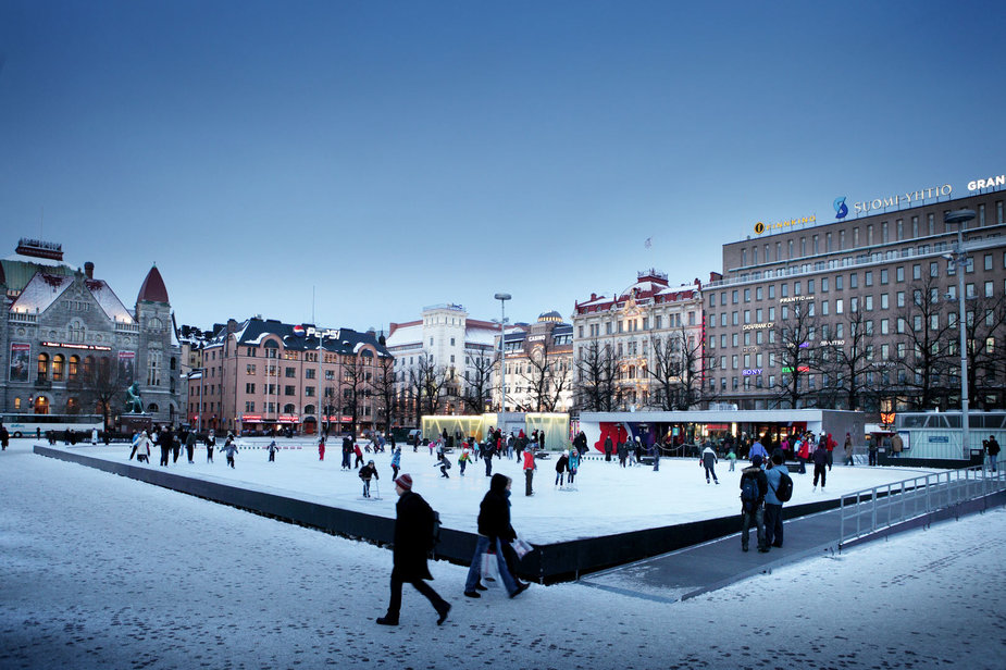 Helsinkio „Jaaipusto“ arenos nuotr. /Helsinkio „Jaaipusto“ ledo arena, veikianti šventiniu laikotarpiu