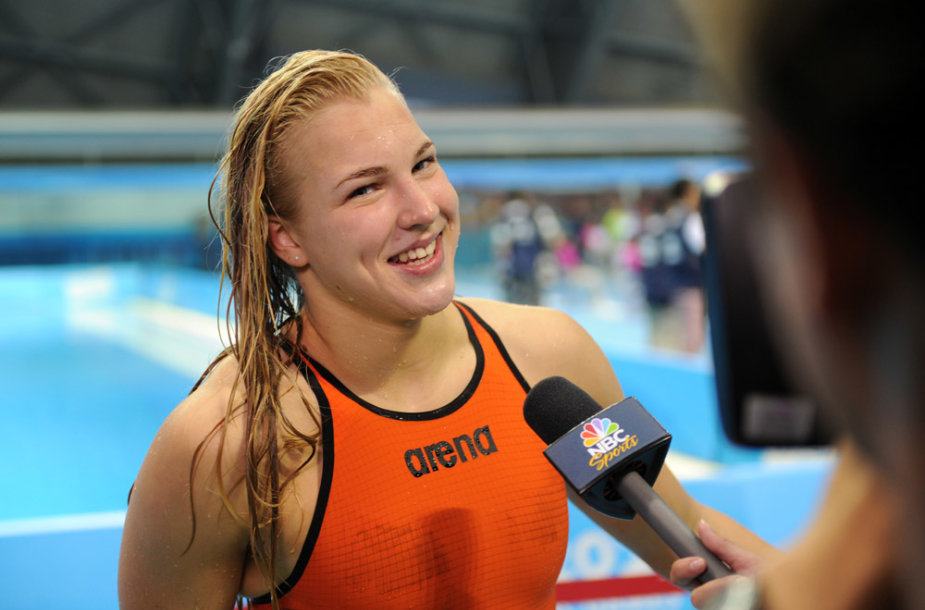 Plaukikė Rūta Meilutytė Nandzinge – viena didžiausių žaidynių žvaigždžių