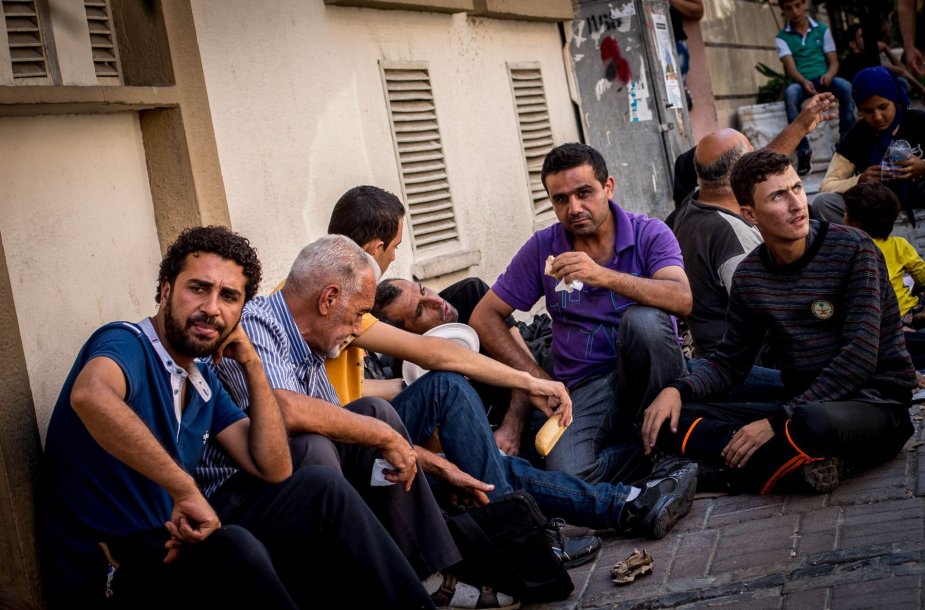 Pabėgėliai Izmiro mieste Turkijoje