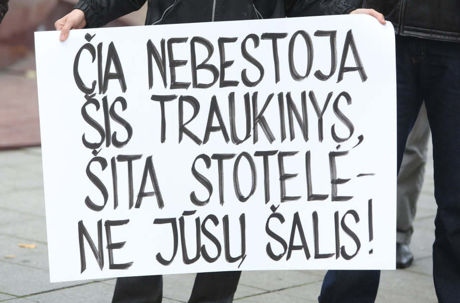 Protestas pries imigraciją Vilniuje
