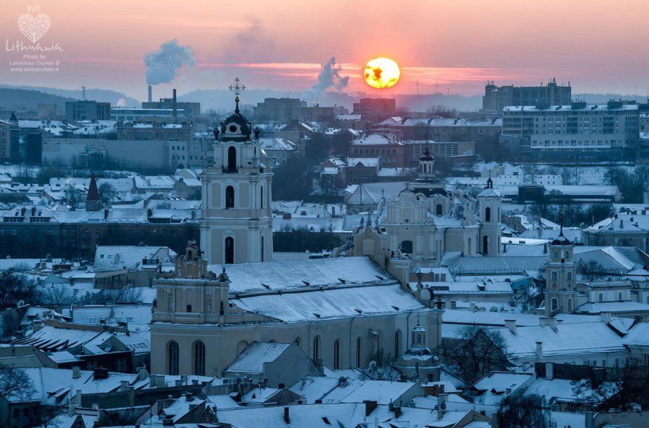 Vilnius, vaizdas nuo Trijų kryžių kalno. 