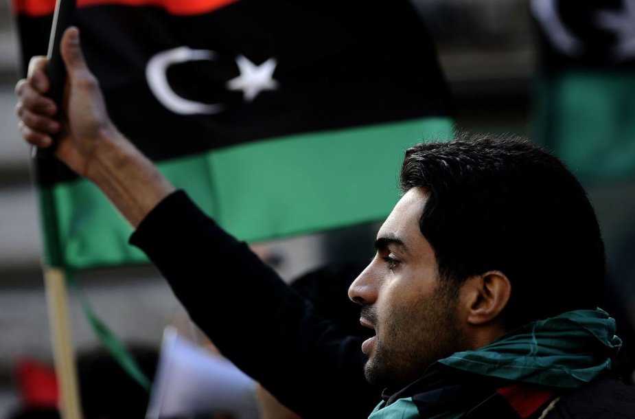 Libijos opozicijos rėmėjas per 2011 m. protestus prieš Muamaro Kadhafio režimą