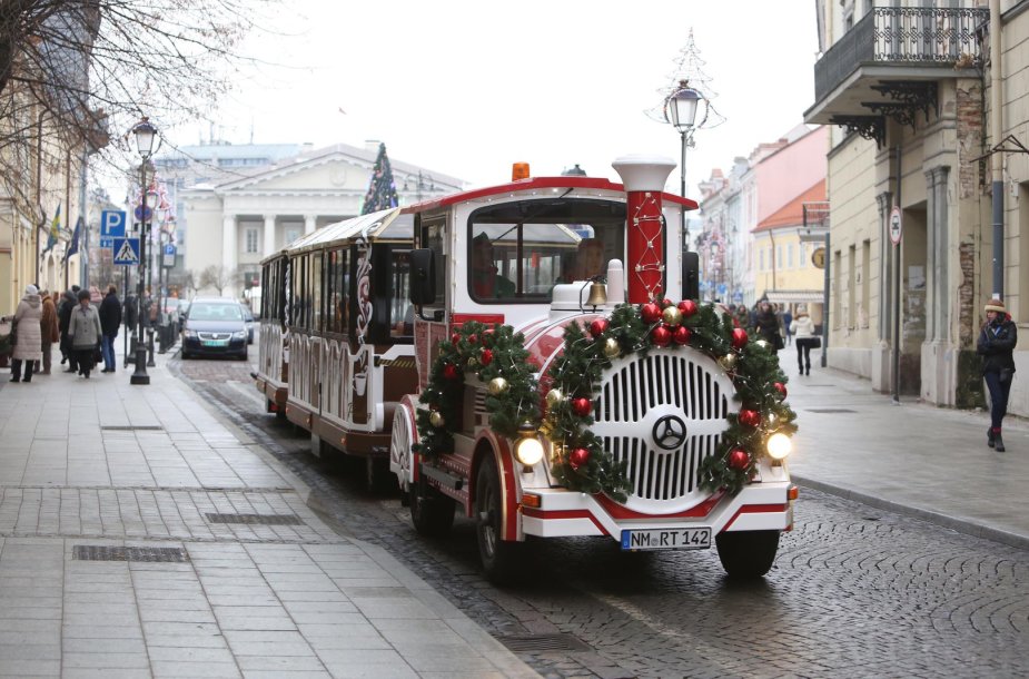 Kalėdų traukinukas Vilniuje