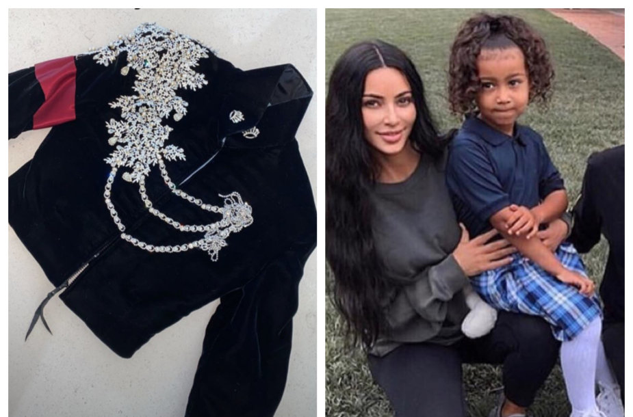Michaelo Jacksono švarkas, Kim Kardashian su dukra North West