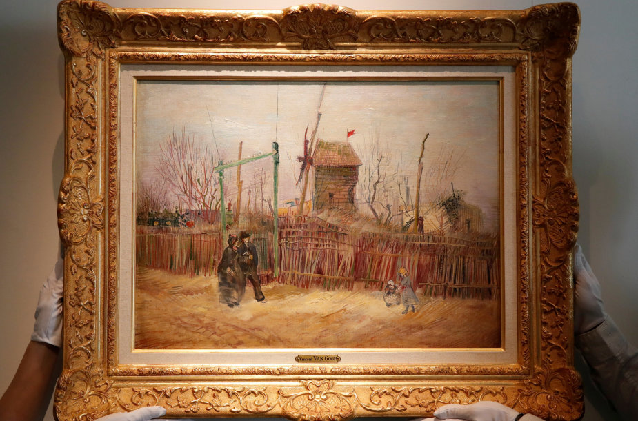 V. van Gogho „Gatvės peizažas Monmartre“