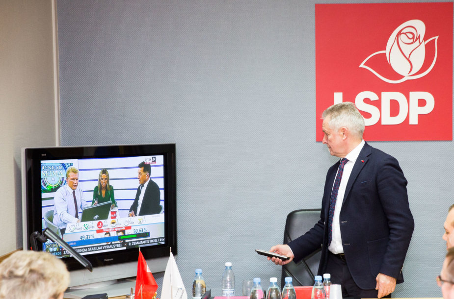 Lietuvos socialdemokratų partija laukia Seimo rinkimų rezultatų