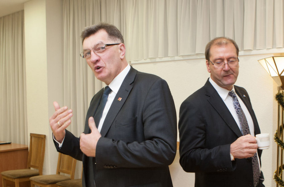 Algirdas Butkevičius ir Viktoras Uspaskichas