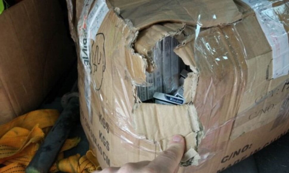 Sulaikytos kontrabandinės cigaretės