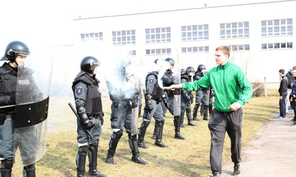 Lietuvos policijos mokyklos kursantų mokymai