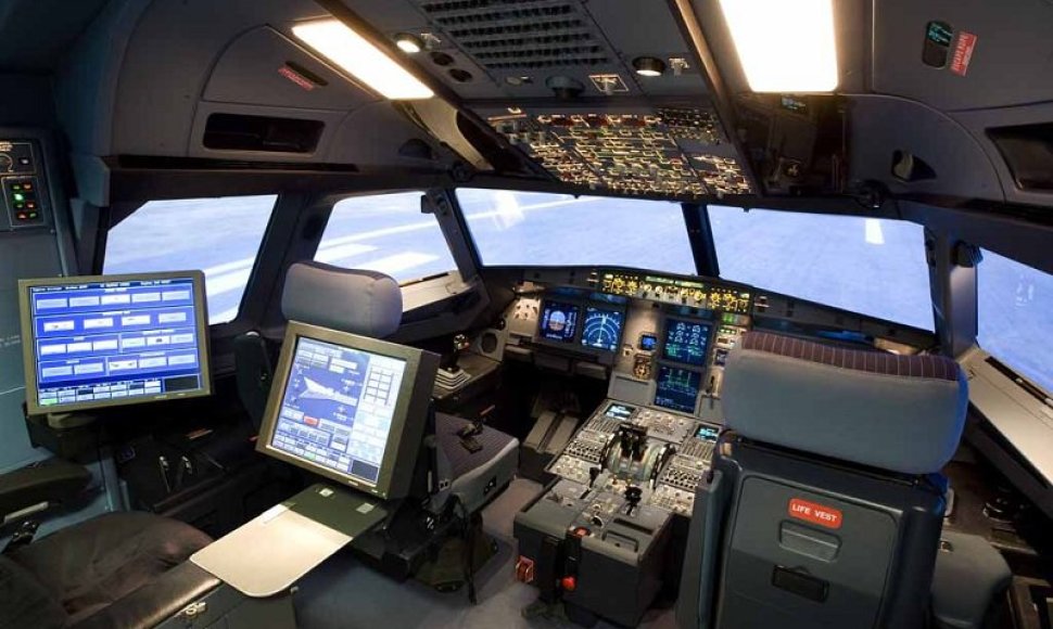 „Airbus a320“ simuliatoriaus vidus