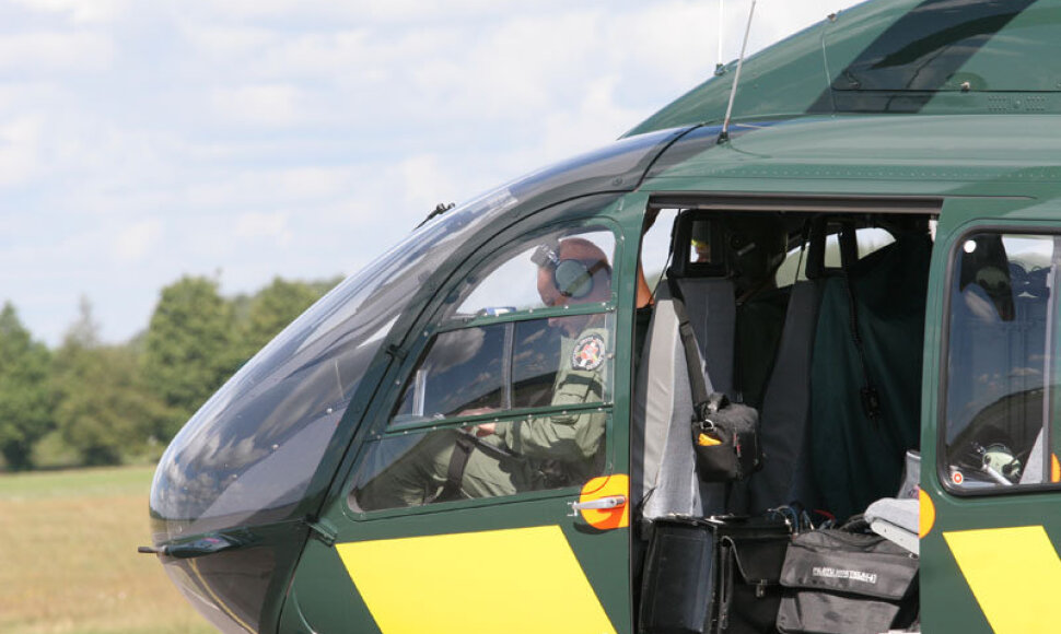 Sraigtasparnio „Eurocopter 145“ palydėtuvės