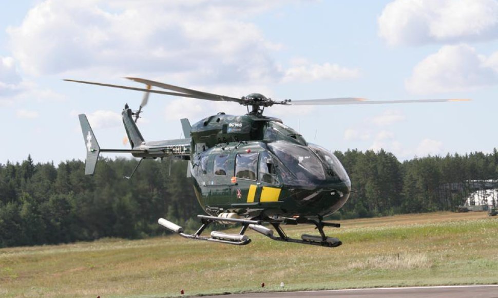 Sraigtasparnio „Eurocopter 145“ palydėtuvės