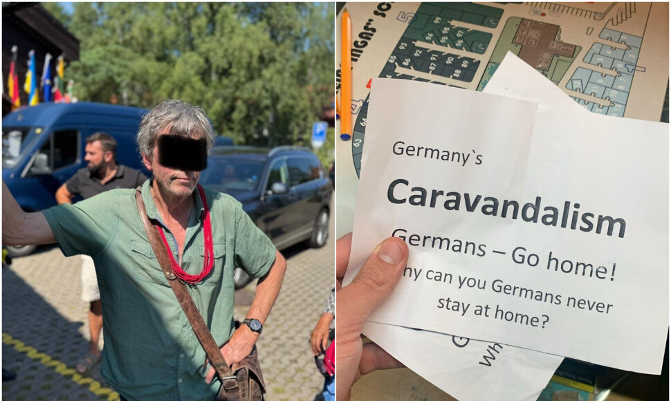 I&scaron;ai&scaron;kintas vyras, Nidos kempinge kai&scaron;iojęs keistas žinutes turistams.