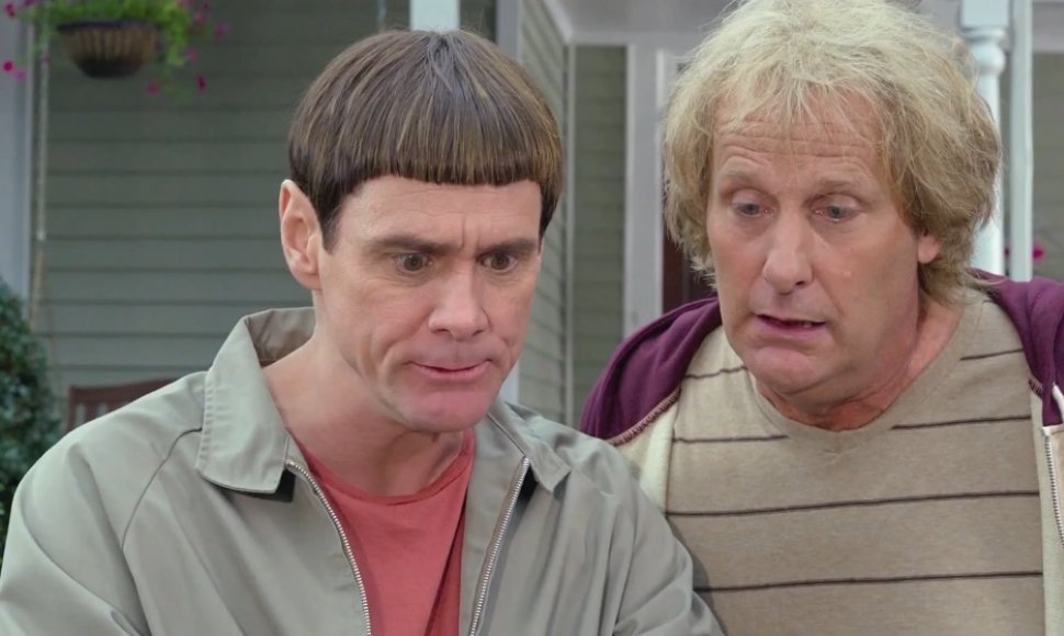 Jimas Carrey ir Jeffas Danielsas komedijoje „Bukas ir bukesnis 2“