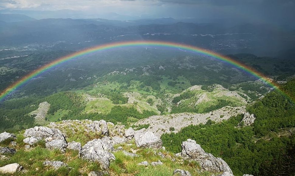 Vaizdas nuo Lovčeno kalno