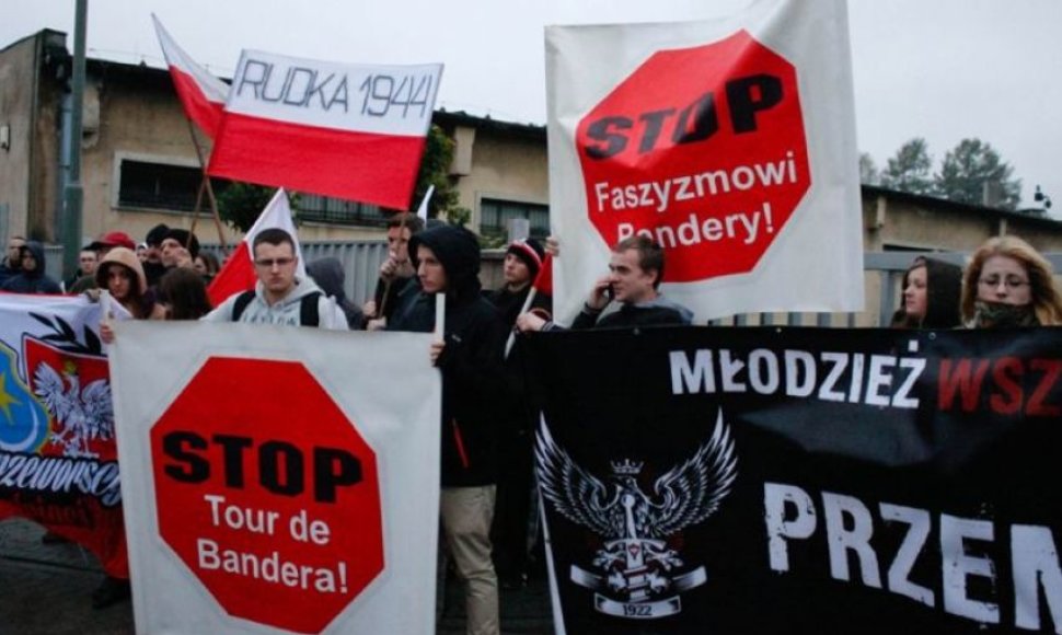 Protestus prieš ukrainiečius Lenkijoje kursto prorusiškos jėgos?
