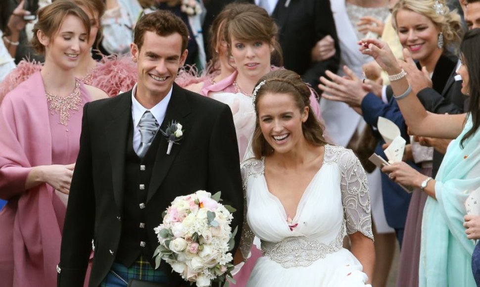 Andy Murray ir Kim Sears