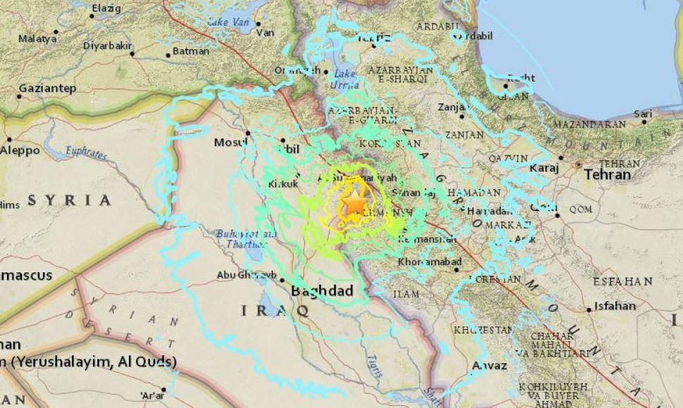 Žemės drebėjimas Irake