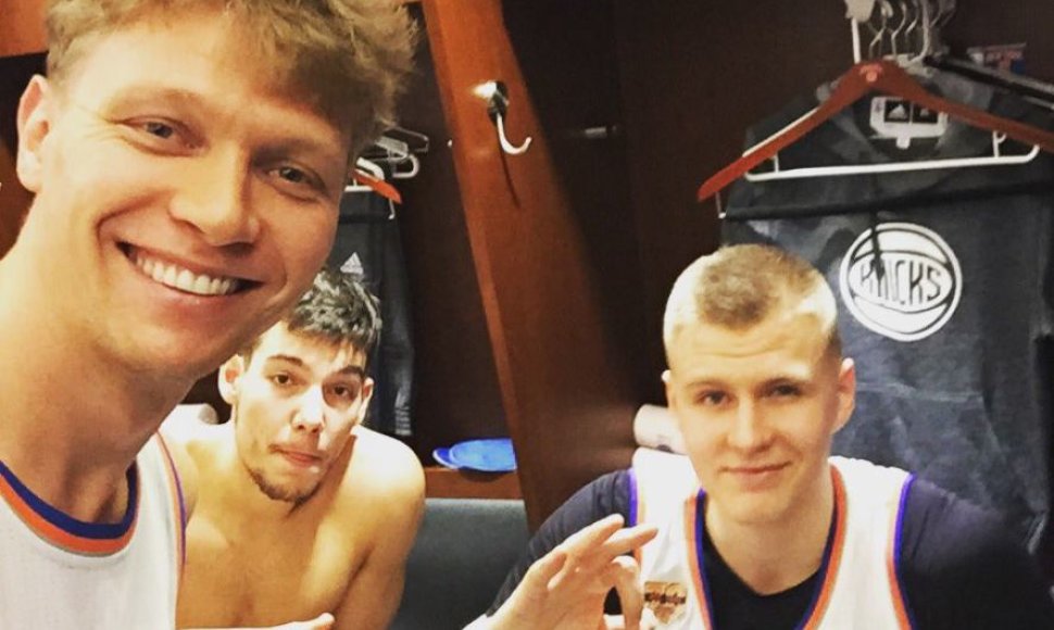 Mindaugas Kuzminskas ir Kristapas Porzingis