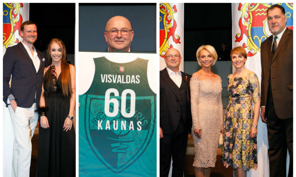 Danielius Bunkus ir Viktorija Siegel, Visvaldas Marijošaitis, Loreta Stonkienė, Arvydas Sabonis su žmona Ingrida