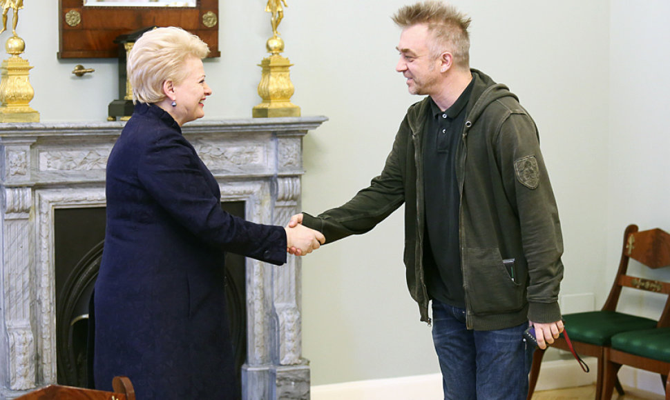 Andrius Mamontovas ir Dalia Grybauskaitė