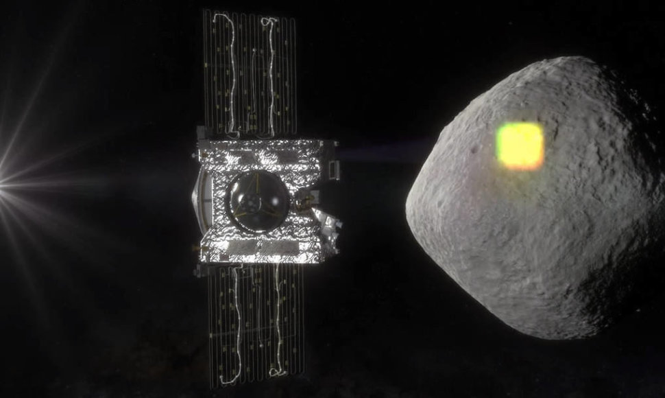 Zondas „OSIRIS-REx“ tirs asteroidą Bennu